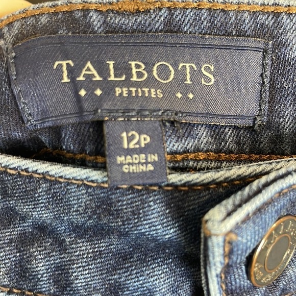 Talbots Dark wash curvy jeans petite size 12P - Picture 5 of 7